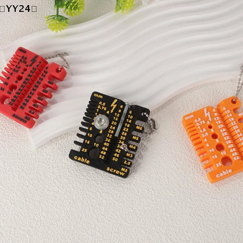 〔YY24〕Portable Nut Drill Bit Thread Checker 3D Printed Wire Screw Measuring Tool Screw Drill Bit Gauge For Nuts Bolts Threads