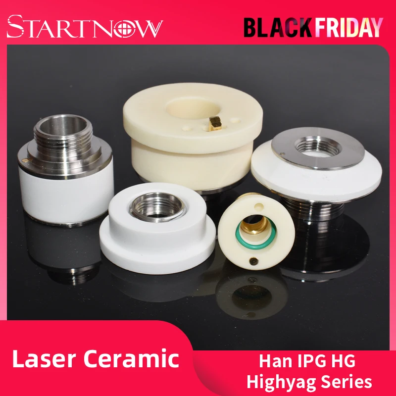 Startnow Laser Ceramic Dia.37 Higher Power Nozzle Holder Sensor Part High 10.2 17.6mm for Fiber Laser Cutting Head Free Shipping