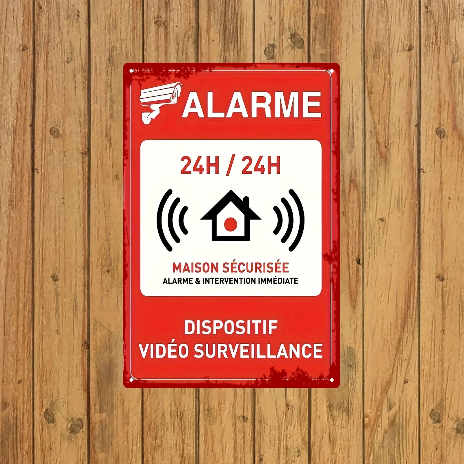 Home Security Logo - Security Alarm Sign - 24/7 Video