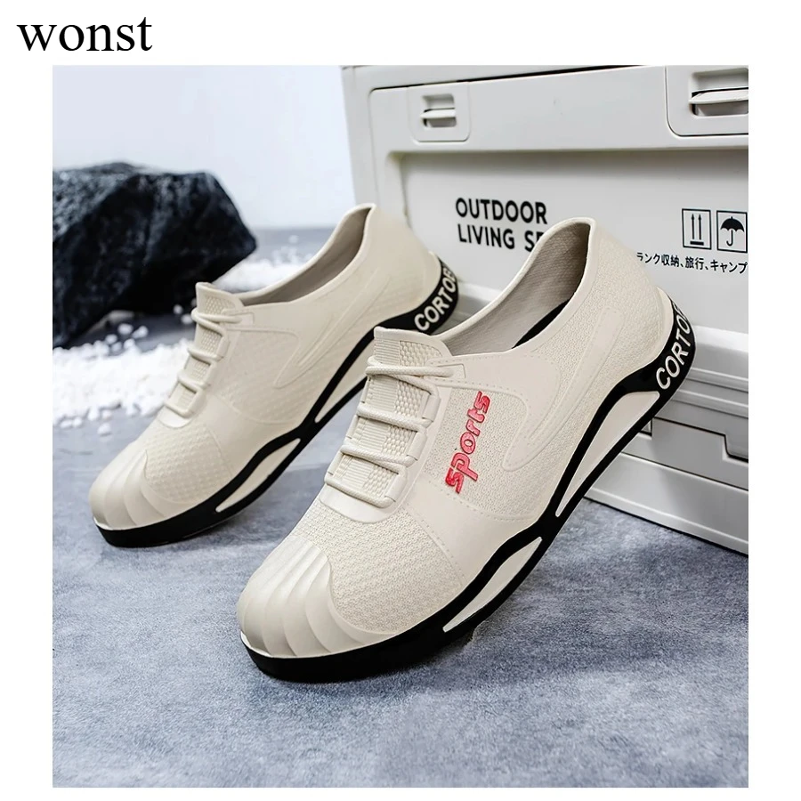 

2026Winter Summer Men's Short Rain Boots, Men's Outdoor Anti-slip Fishing Shoes, Lightweight Hiking Shoes, Waterproof Rain Boots