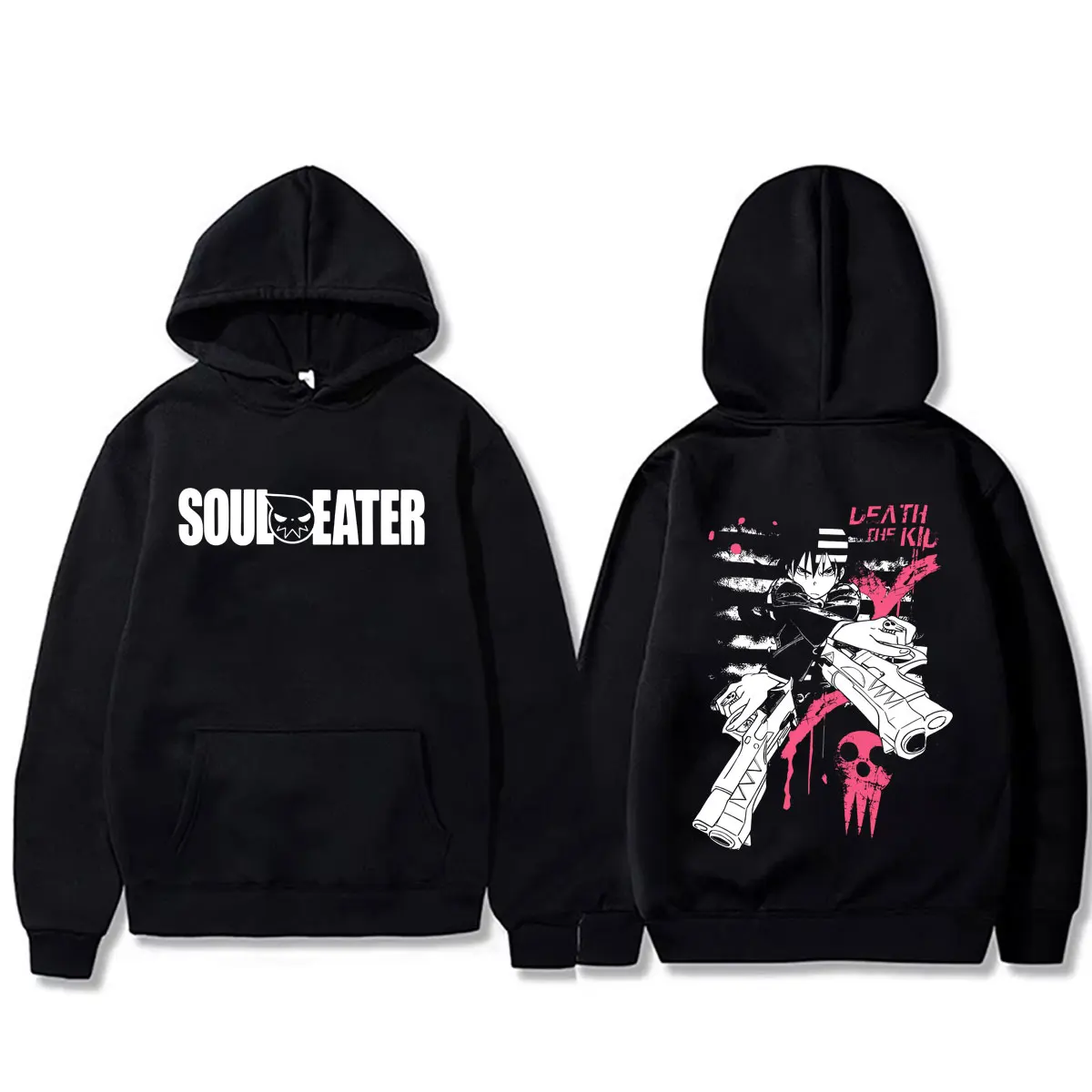 

Anime Soul Eater Death The Kid Hoodie Men Women Manga Casual Humor Hooded Sweatshirt Unisex Vintage Oversized Pullover Hoodies