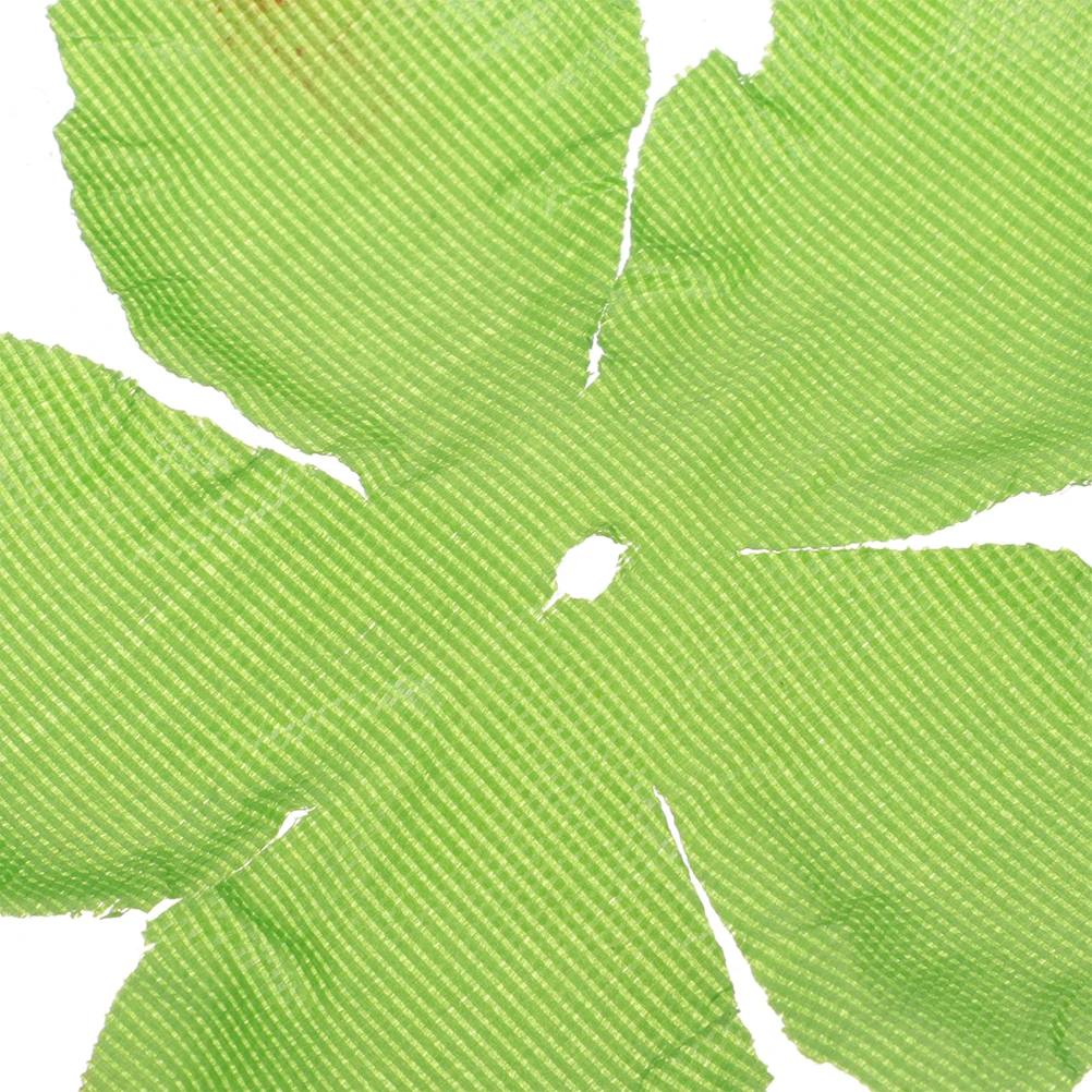 100pcs Rose Sepals Fabric Green Sepals For Diy Artificial Flower Making Craft Supplies Fake Calyxes Receptacles