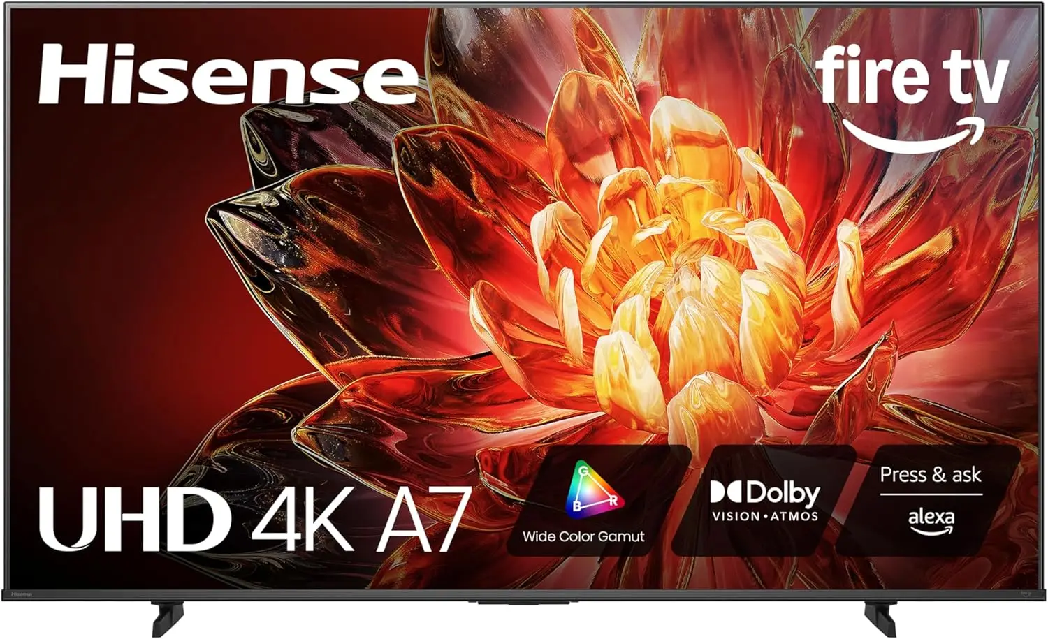 

43" 4K UHD Smart Fire TV, Voice Remote with Alexa, HDR10+, Dolby Vision, Atmos, Game Mode, ALLM