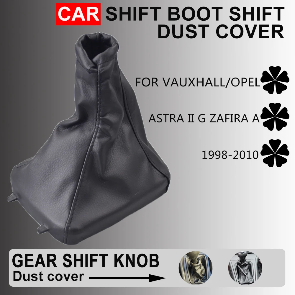 High quality Gear Shift Knob Boot Cover Leather Handbrake Cover For Vauxhall/Opel Astra II G Zafira A 1998 1999 2000 2001-2010