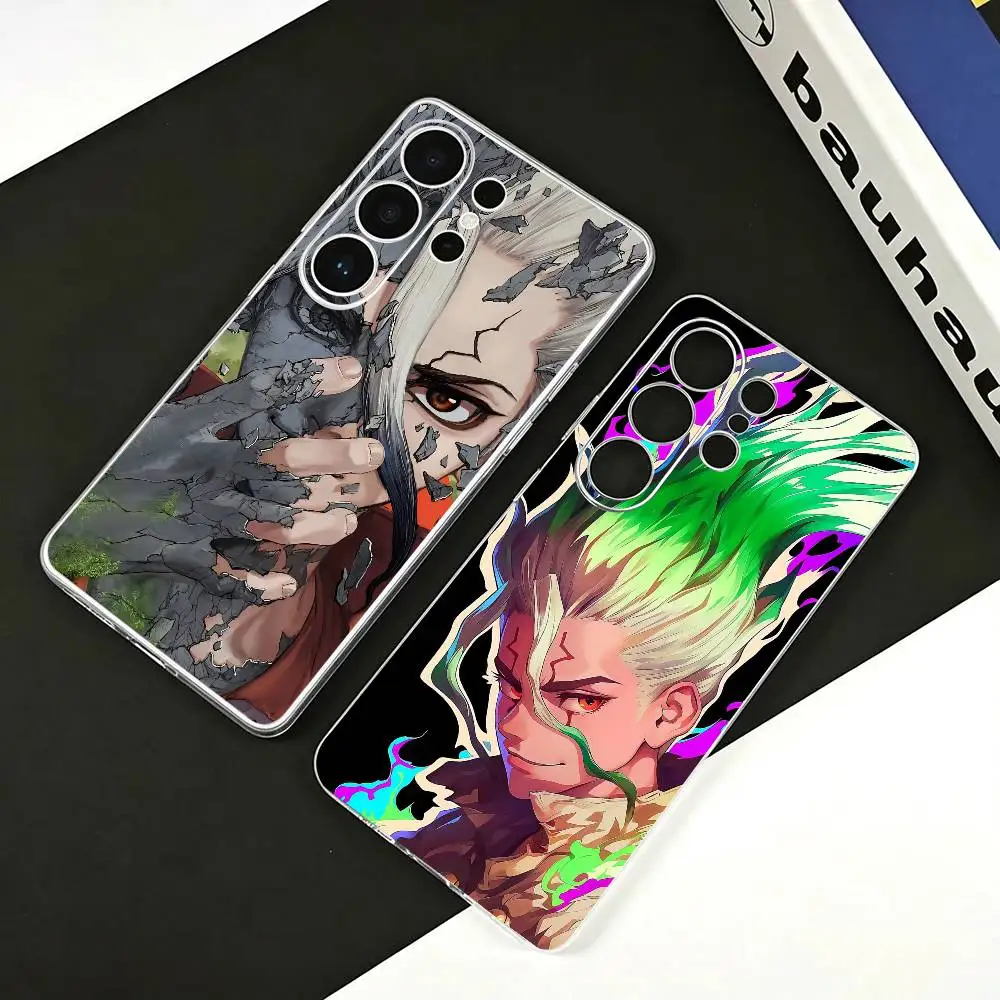 Dr STONE Anime  Clear Phone Case for Samsung S25, S24, S21, FE, S22, S23, S30, Ultra, S20, Plus, Lite