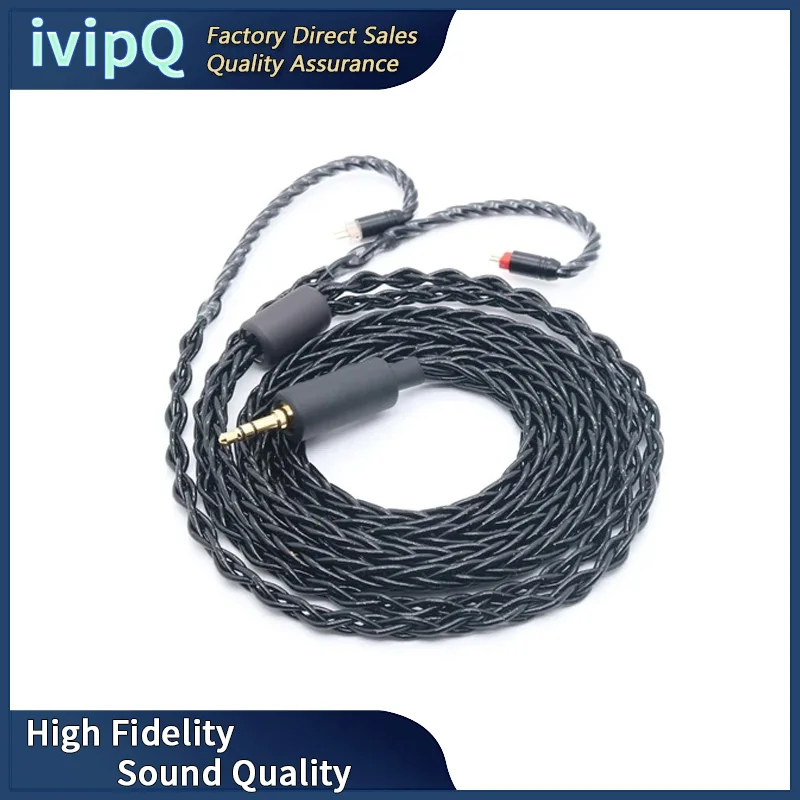 ivipQ-102 Flagship Line Five Elements High-end Earphone Upgrade Cable With 3.5mm/2.5mm/4.4mm MMCX/0.78mm 2Pin For AKG  F1 MK4