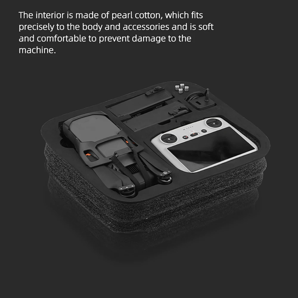 BRDRC Storage Bag for DJI Mavic 3 Pro Carrying Case Safety RC-N1/RC Pro Remote Handbag Portable Crossbody Bag Drone Accessories