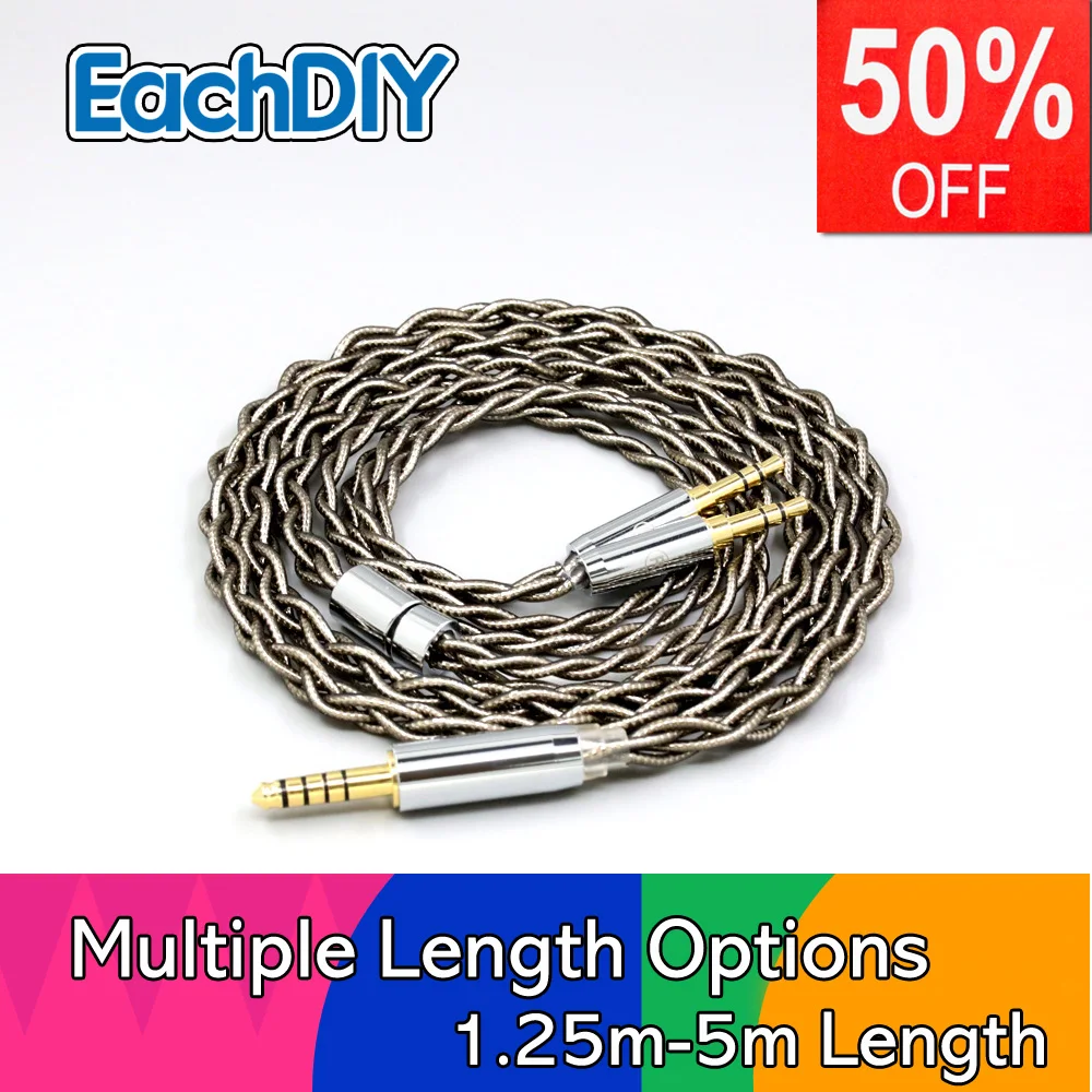 

99% Pure Silver Palladium + Graphene Gold Earphone Shielding Cable For Onkyo A800 Philips Fidelio X3 Kennerton Jord LN008691