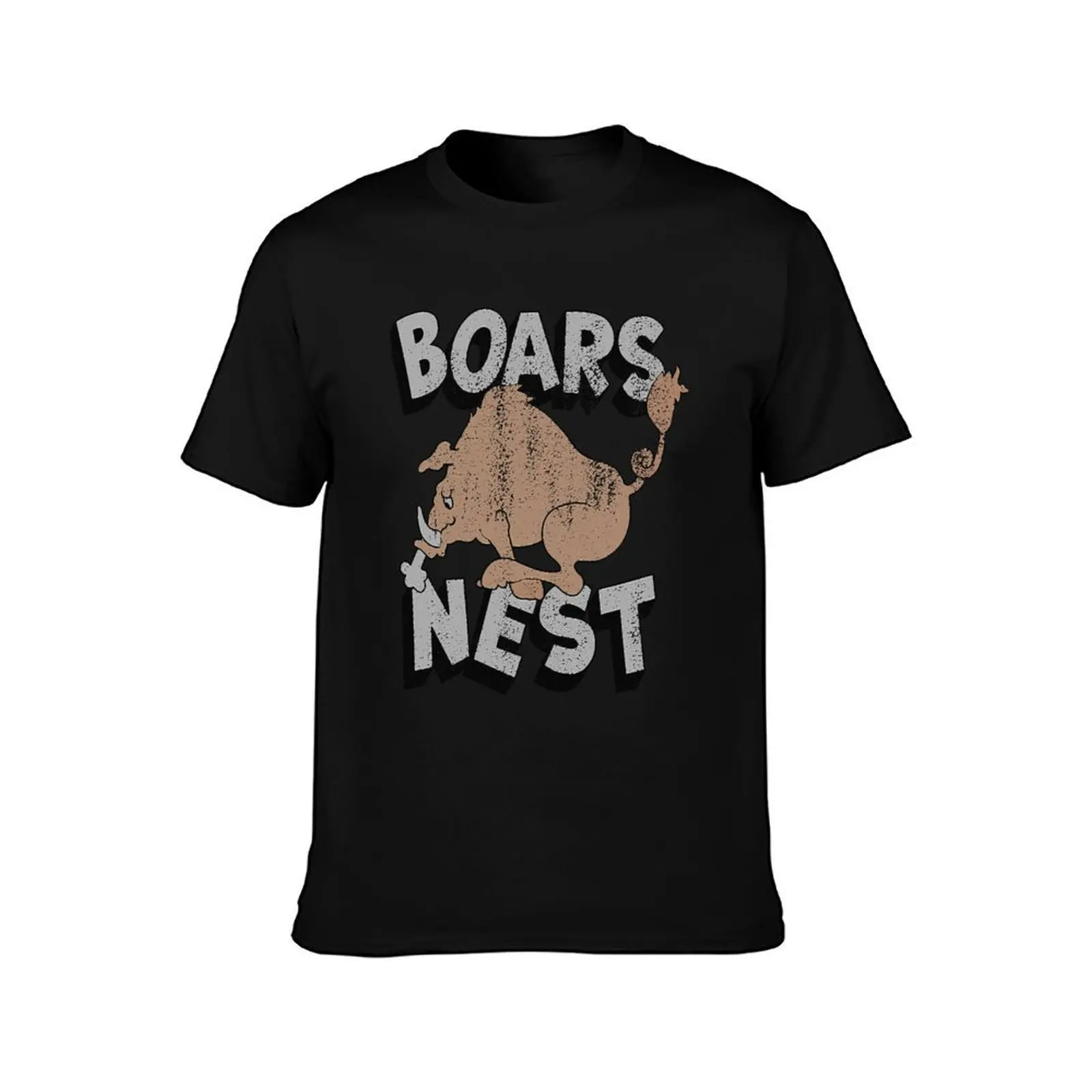 Reward Boars Nest Gift For Halloween T-Shirt Non-Shrink Basic Cotton T-Shirt
