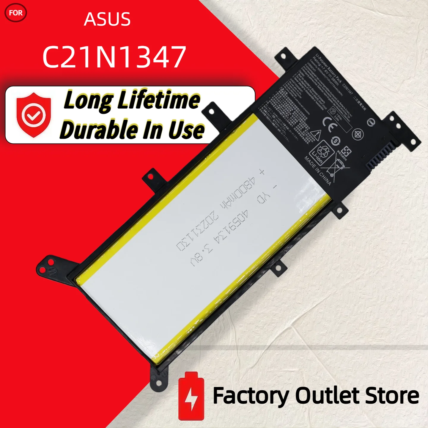 Wholesale And Retail❗❗❗  C21N1347 Battery For Asus X554L X555 X555LJ X555LD X555LP X555LN F554L F555L R556 R556L Y583L W519L
