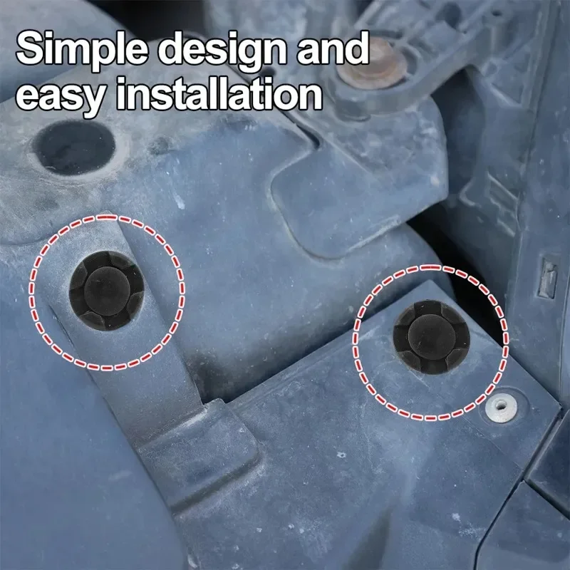Car Fender Bumper Liner Rivet Retainer Clip Buckle Fastener Push Type Plastic Trim Panel Clip for Body Fix 8mm Black Auto Parts
