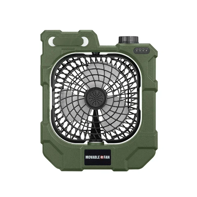 Lanying mobile electric fan rotating portable wireless charging outdoor table fan lying on the ground fan high wind DC