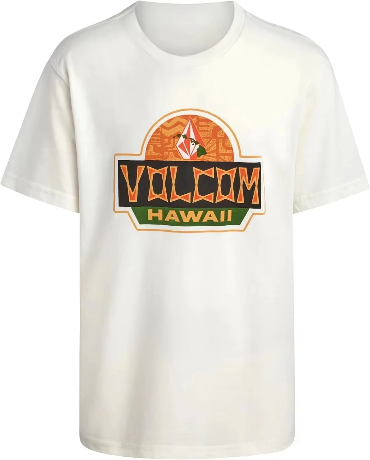 Volcom Tropical Plant Diamond Extreme Sports Street Trendy Brand T-Shirt Cotton Graphic Tee Men Women Summer Streetwear