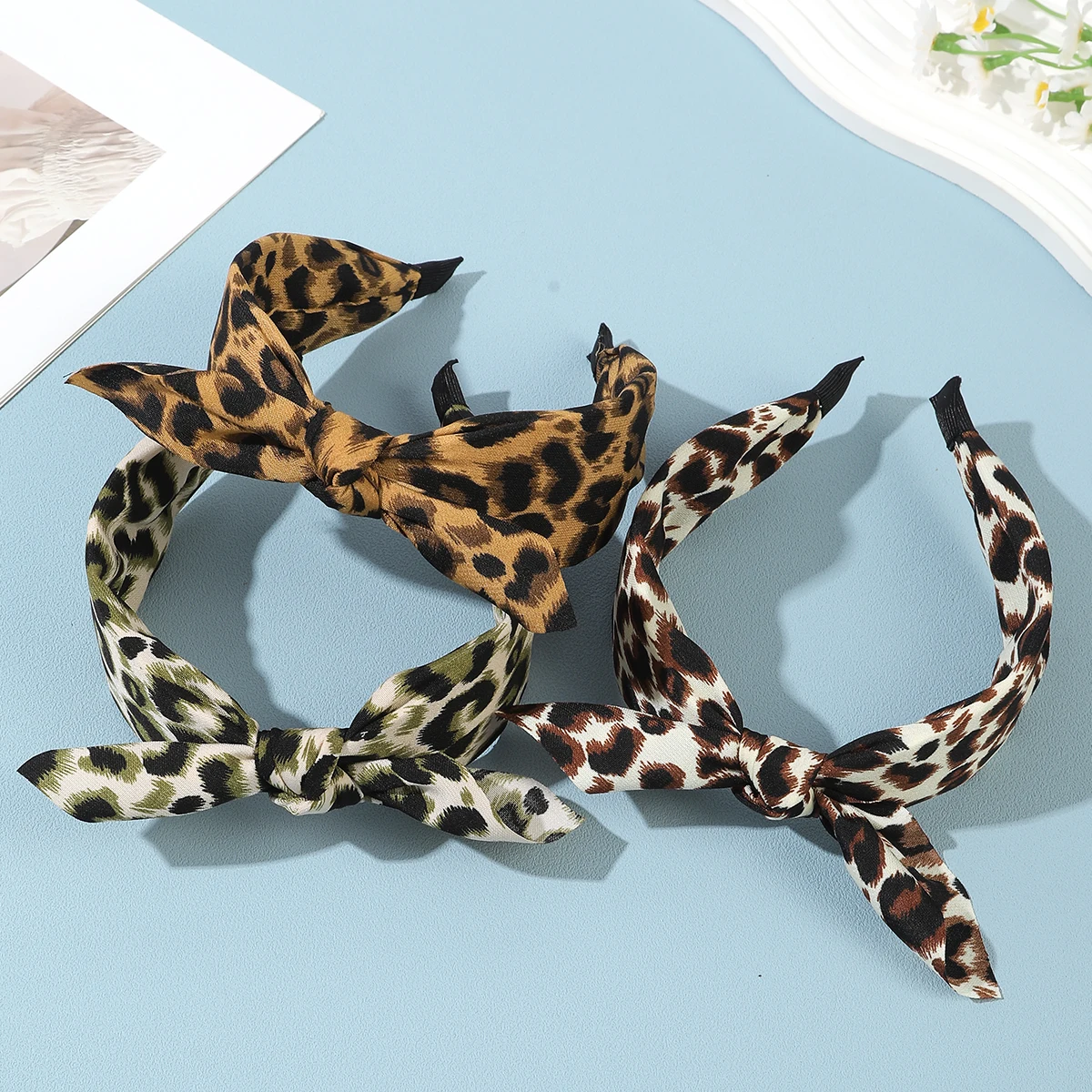 AWAYTR البوهيمي الكاجو معقود رباط شعر المنسوجة المشارب الفتيات الشعر هوب واسعة حافة عقال إكسسوارات الشعر مهرجان هيرباند