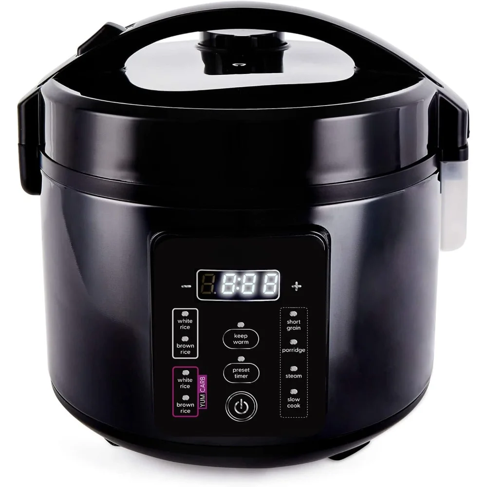 HAOYUNMA Rice Cooker with Ceramic Bowl and Advanced Fuzzy Logic, (5.5 Cups, 1 Litre), 5 Rice Cooking Funct