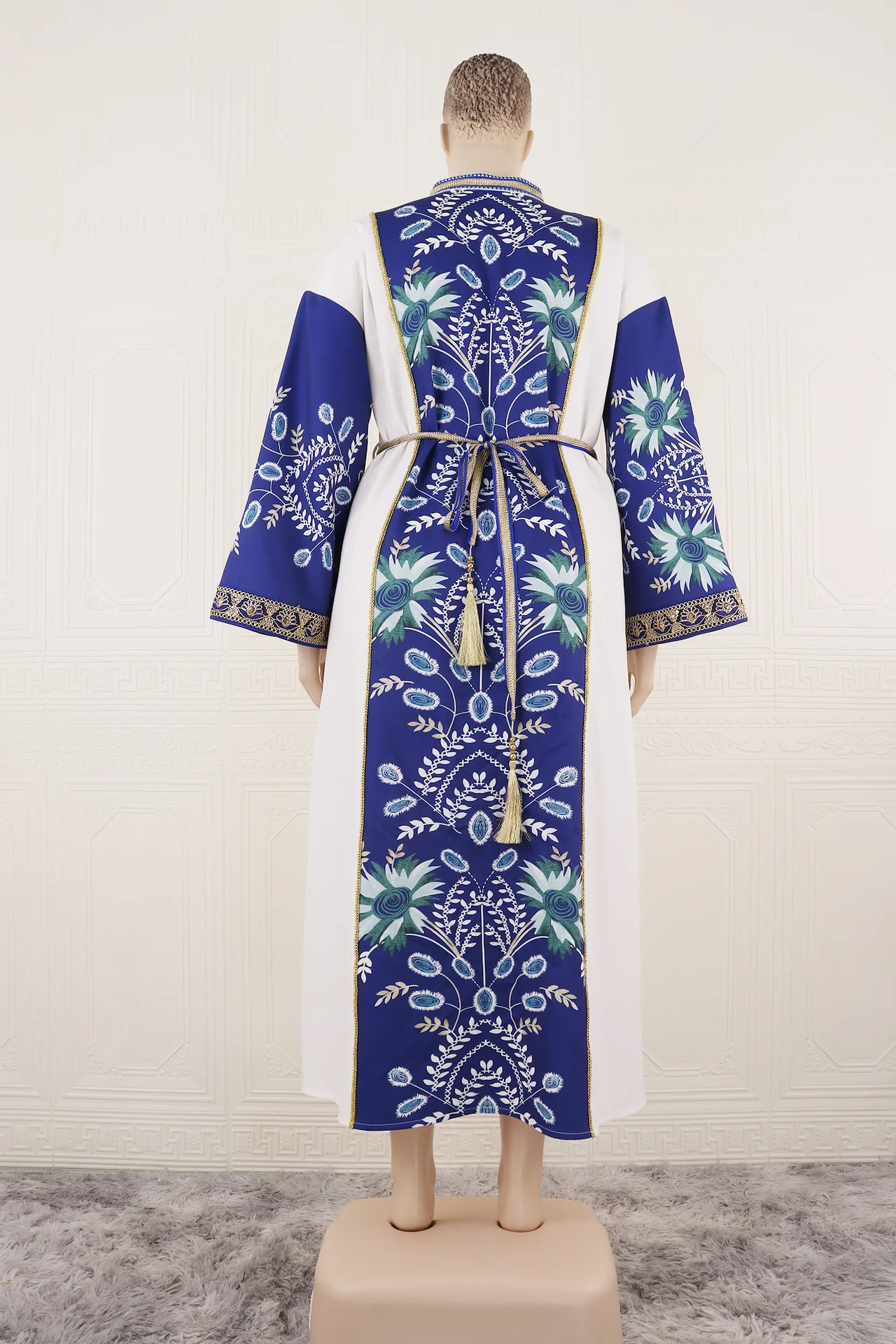 Abaya Robe femmes robes de soirée musulmanes Ramadan marocain dubaï Abayas Jalabiya broderie à lacets robes arabe longue Robe caftan