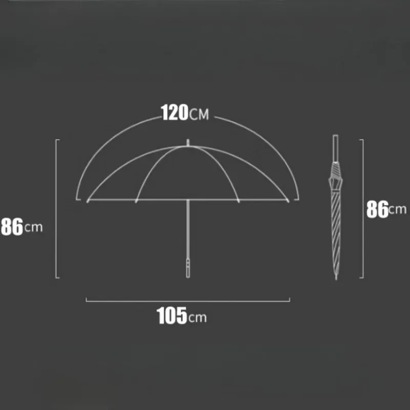 Multifunction Storm Umbrellas Pull-out Long Handle Umbrella Broken Window Gentleman Vehicle-mounted Defend Oneself Household