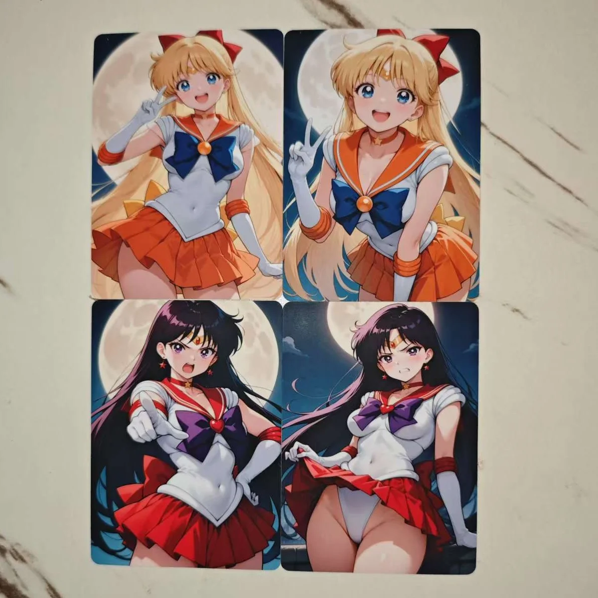 8Pcs/set NSFW Card Sailor Moon Beautiful Girl Jupiter Mars Mercury Venus Neptune Collection Card 18+ image 3
