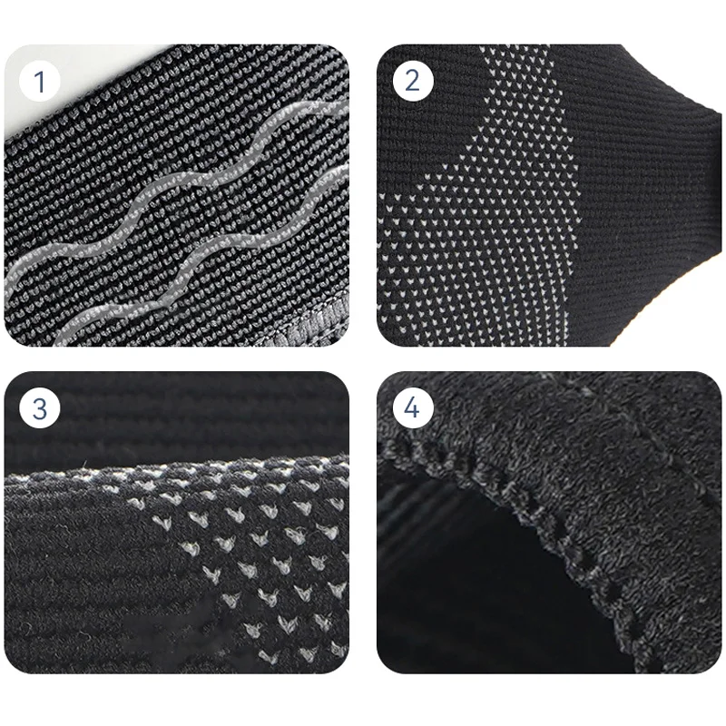 Extra große Kniebandage für 40–150 kg große Sport-Kniebandage in Übergröße, Laufen, Springen, Wandern, Kniestütze, rutschfeste Silikon-Knieschützer – Detail 12