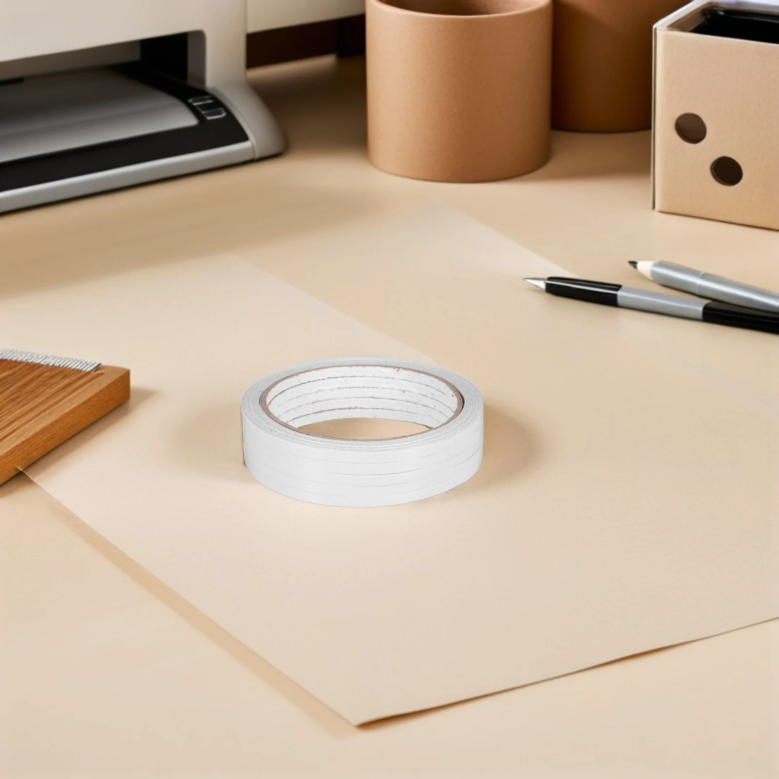 5 قطعة 1200x0.5 سنتيمتر شريط لاصق على الوجهين سهلة القطع قشر عصا DIY بها بنفسك مشاريع عرض الصور هدية التفاف لاصق الحرفية