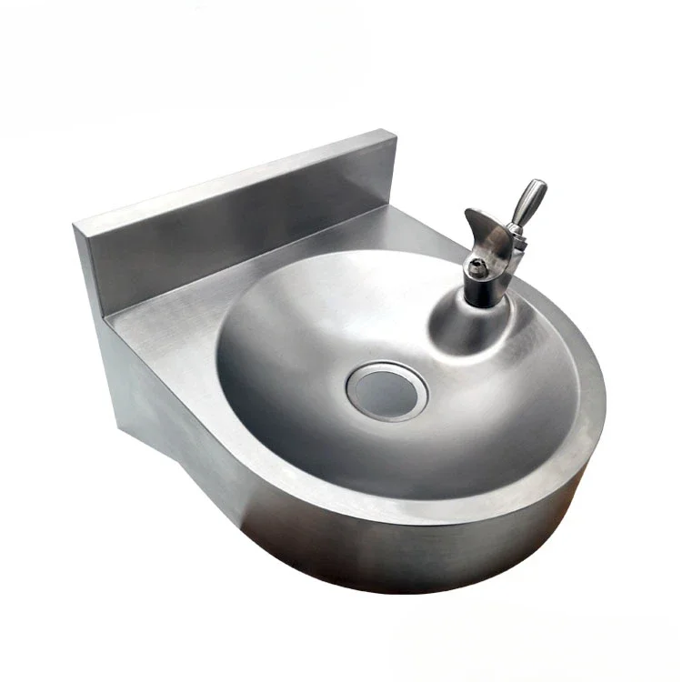 Hot Sales Public Water Cooler Basin Sink Faucet Sink Drinking Fountain Stainless Steel Outdoor 50 Ce Satin Cold Wall Mount