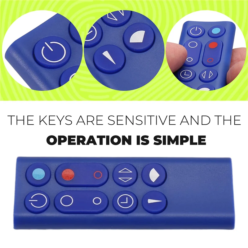 Цельный очиститель воздуха безлистный вентилятор с дистанционным управлением, подходит для Dyson AM09 HP00 HP01 Bluea83x