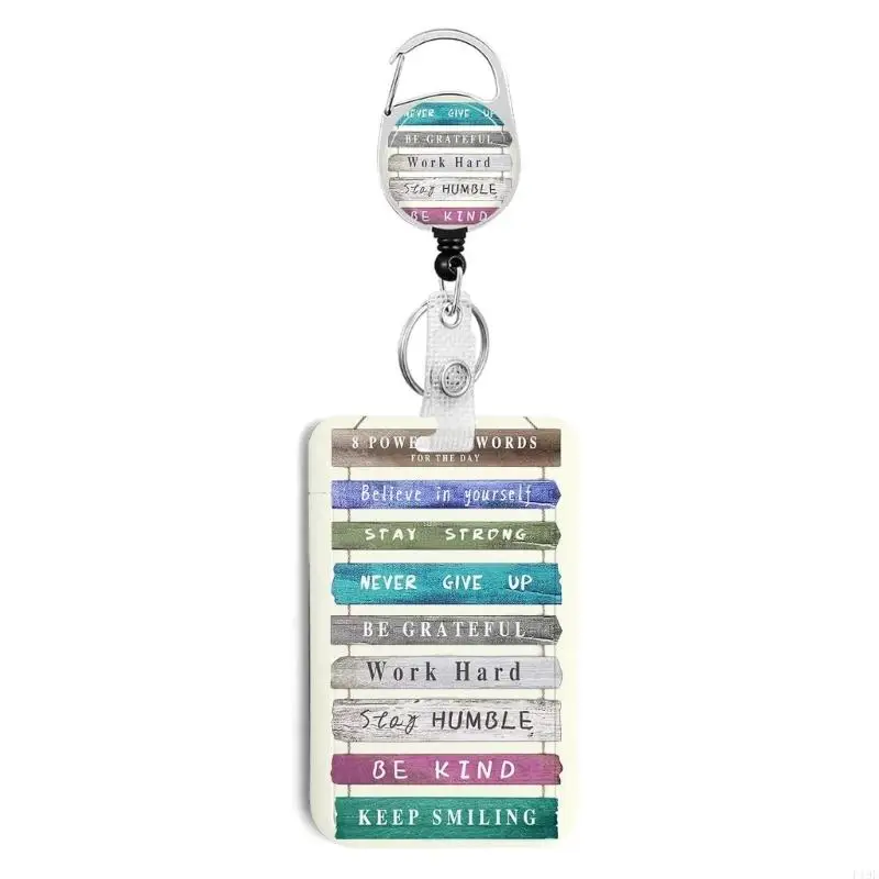 Clear Card Sleeve with Retractable Badge and Pocket Clip Set for Office Access, Staff Display, and School Use Daily Needs F19E