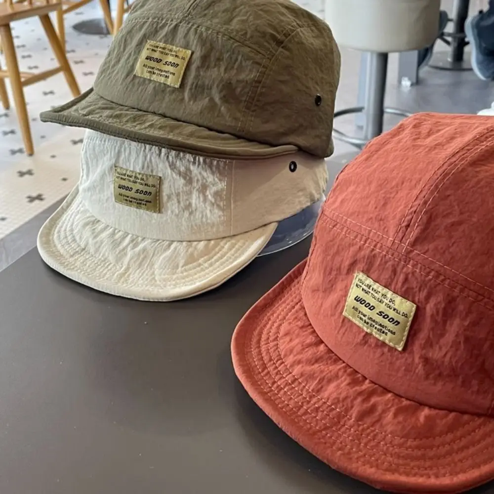 Retro Japanese Short Brim Baseball Cap Breathable Cotton Casual Peaked Cap Hiphop All-Match Quick-Drying Baseball Cap Streetwear