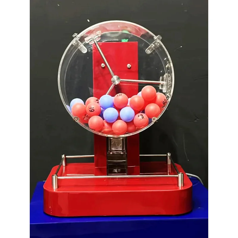 Double-Color Ball Selector Table Tennis Theluckyroller Opening Bidding Lottery Machine Number Shaker