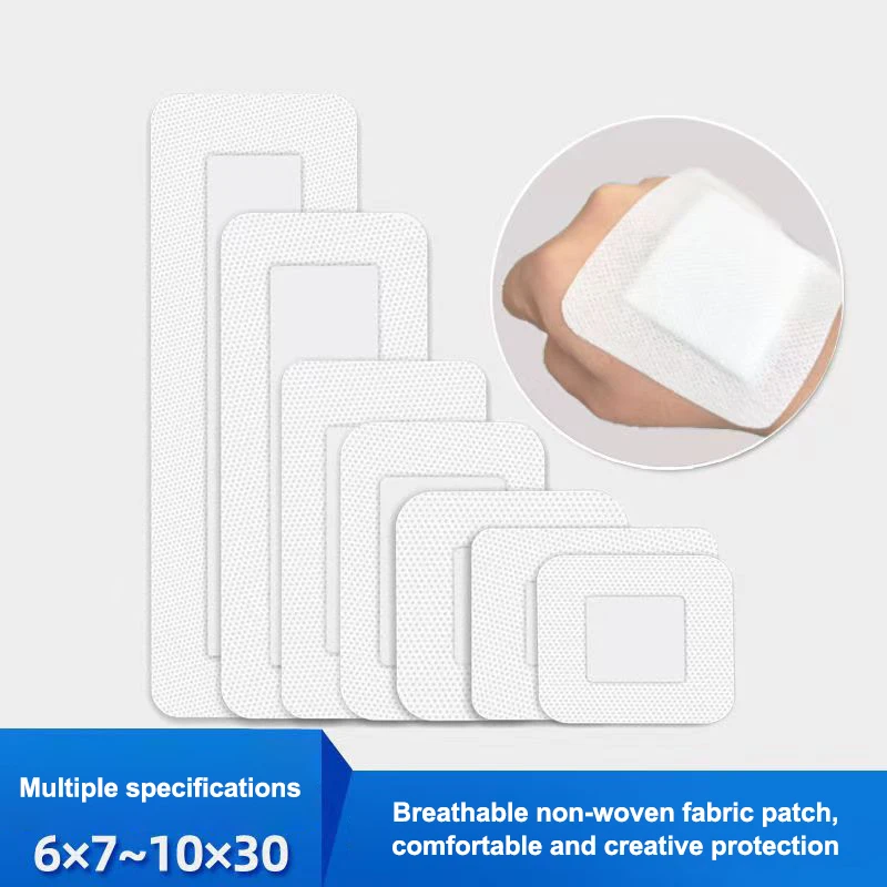 10/30pc Sterile Dressing Waterproof Breathable Cushion Adhesive Plaster Wound Hemostasis Sticker First Aid Bandage Emergency Kit