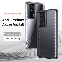 Matte Translucent Shockproof Phone Case For Xiaomi Poco F5 Pro Redmi K60 TPU Bumper Hard Plastic Transparent Protective Cover