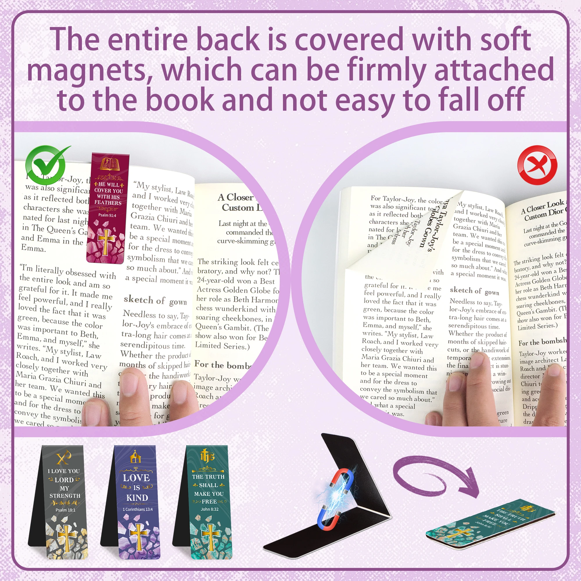 48PCS Magnetic Inspirational B - Bookmark Magnetic Clip review and price