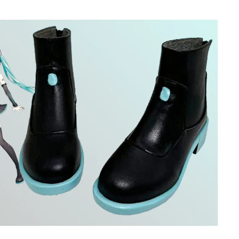 PJSK Virtual Singer Miku Cosplay Shoes Project Sekai Colorful Stage! Vocaloid Virtual Idol Costume Artificial Leather Boots