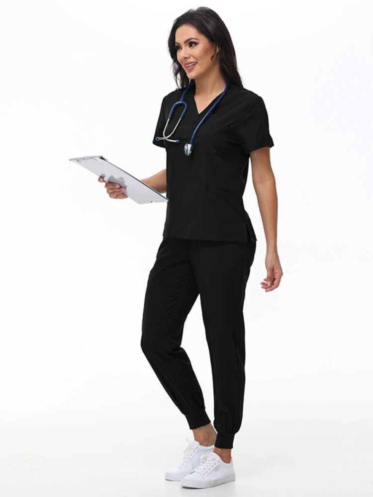 الزي الجراحي امرأة فرك مجموعة ممرضة صالون تجميل عمال الدعك السريري أعلى السراويل مجموعات سبا طبيب المواد التمريض الطبية