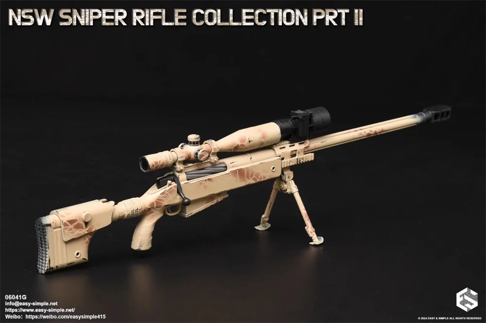 1/6 Easy & Simple ES 06041 Mini Speelgoed Wapen Model Sniper PVC Materiaal Niet Real Voor 12 "Action Figure scène Component DIY