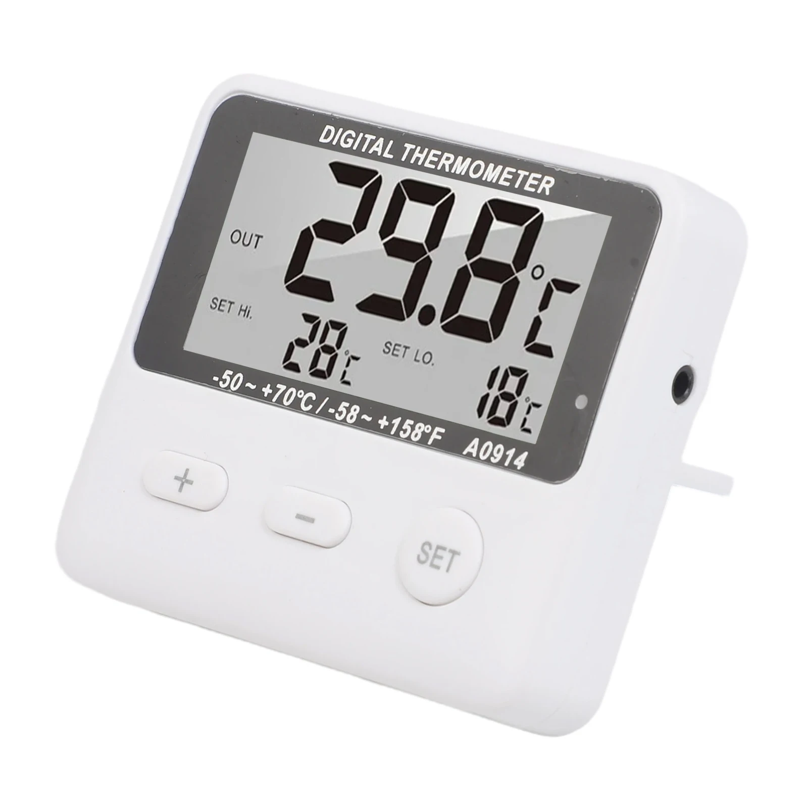

Digital Temperature Monitor with External Sensor for Refrigerator and Various Applications Easy to Read and Reliable Performance