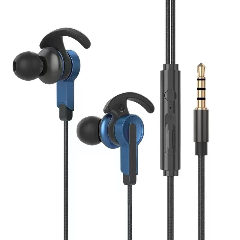Auriculares intrauditivos con micrófono, audífonos intrauditivos de 3,5mm con cable, para juegos, móviles, ordenador, con micrófono y volumen