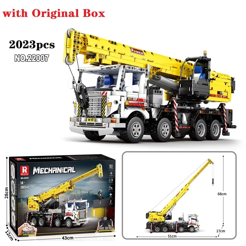 Stress Relief To With Box Toys Birthday Gifts 2023PCS Multifunctional Crane Truck Building Blocks Engineering Vehicle Car Bricks