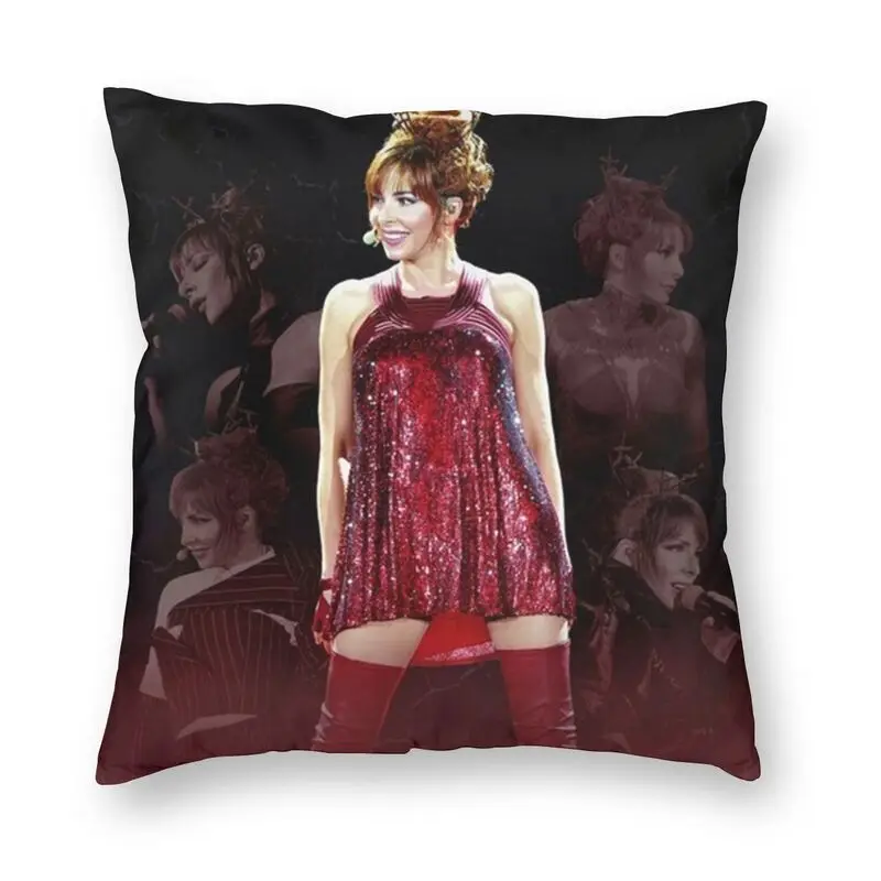 Mylene Farmer Square Pillow Case Home Decor French Singer Cushions Cover Throw Pillow for Living Room Double-sided Printing