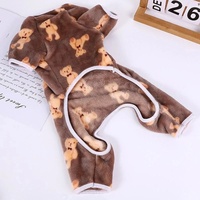 Dog Clothes Puppy Pullover Pet Plush Jumpsuit Pet Clothes Velvet Pajamas Sweet