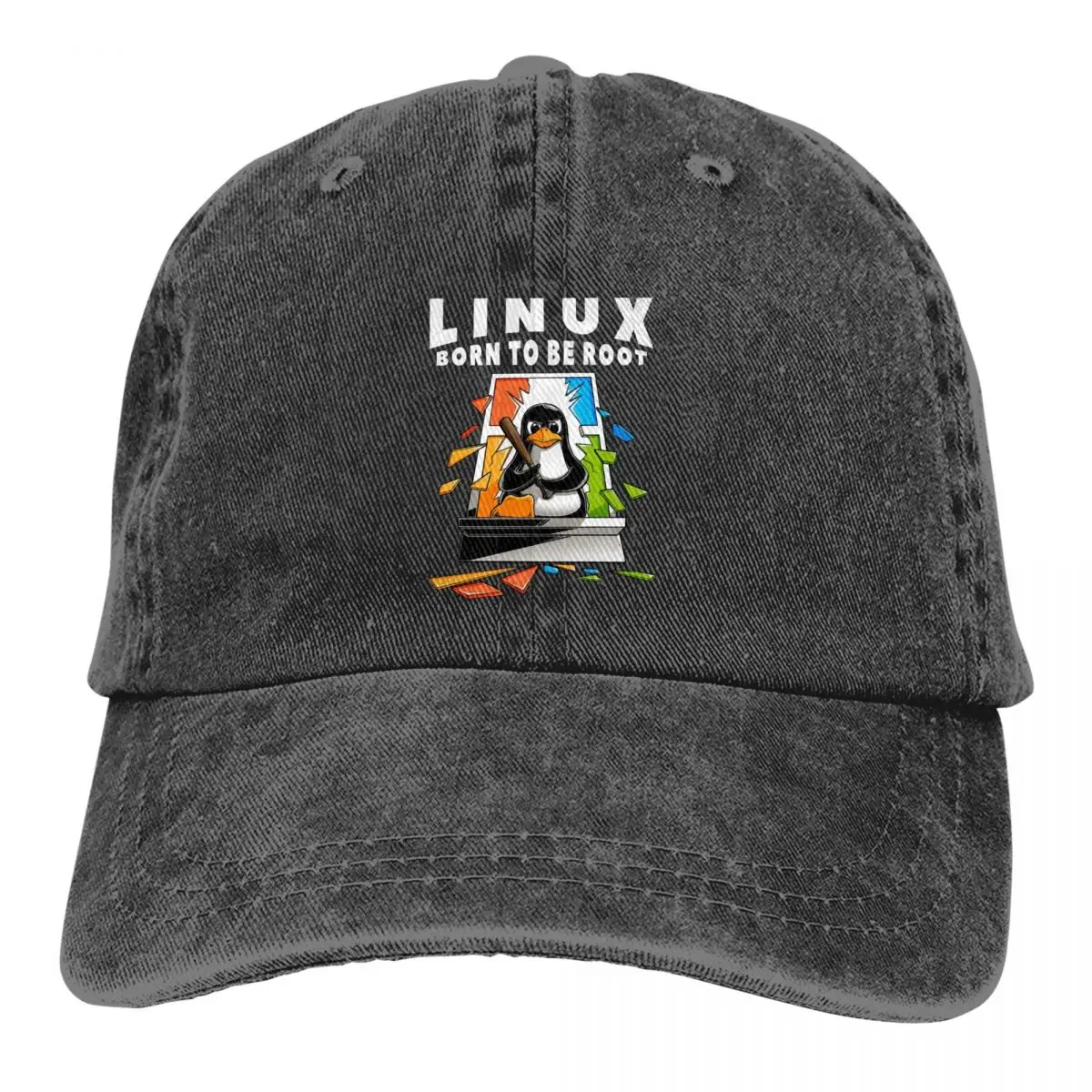 

Linux Window Crash COMPUTER Programmer Code Unisex Washed Cotton Cap Vintage Baseball Cap Casual Outdoor Sports Hat