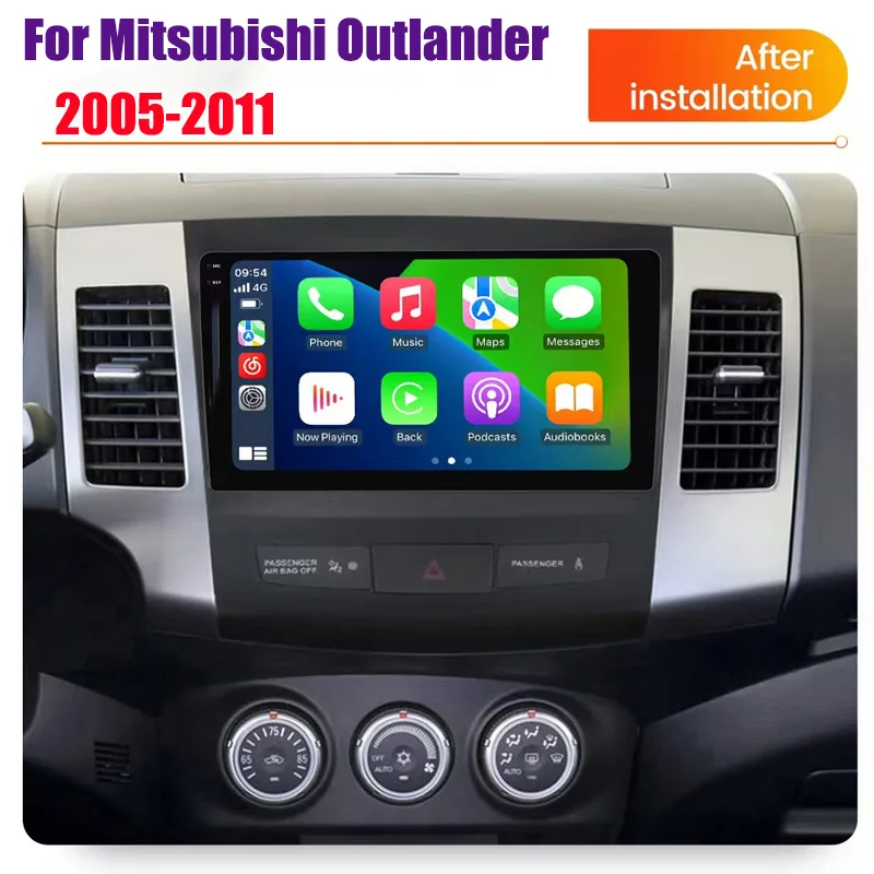 

9"Android Auto Carplay For Mitsubishi Outlander xl 2 2005-2011 WiFi GPS Navigation Bluetooth DSP Stereo Car Multimedia Player