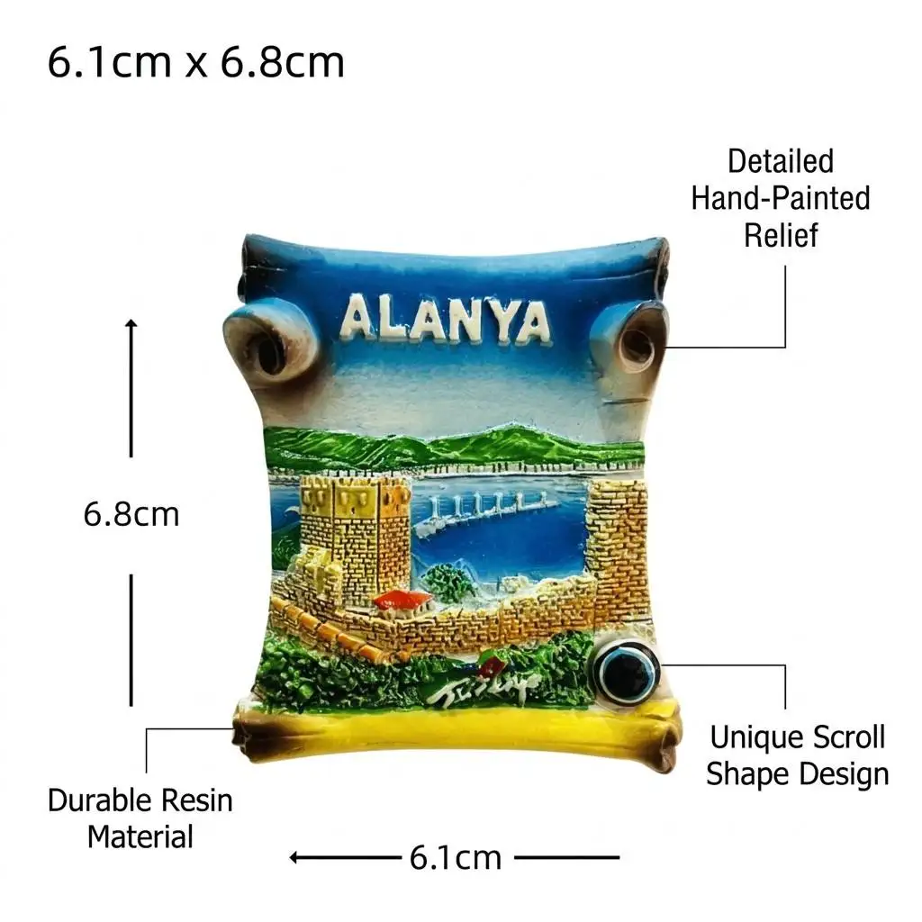 Europe Asia Turkey 3D Fridge Magnet Tourist Souvenirs Refrigerator Magnetic Stickers Travel Collection Gift