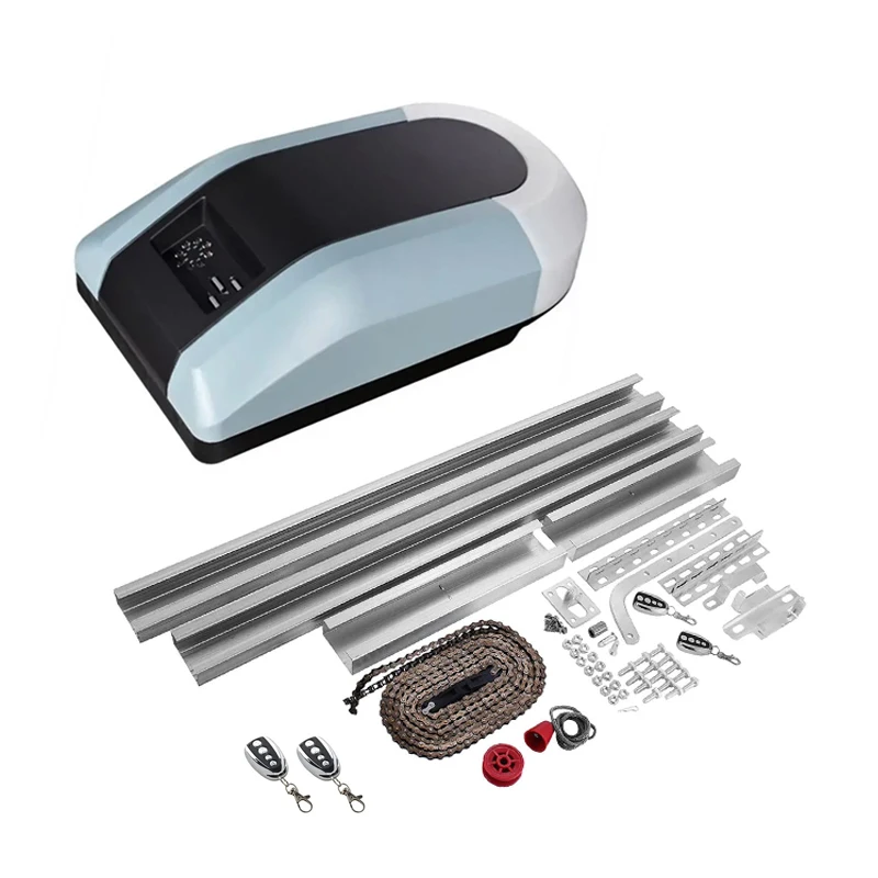 Automation Garage Door Opener 1200N Heavy Duty Chain Drive Opener With Remote Control 3M Chain Rail Kits for 17² Carpark Door