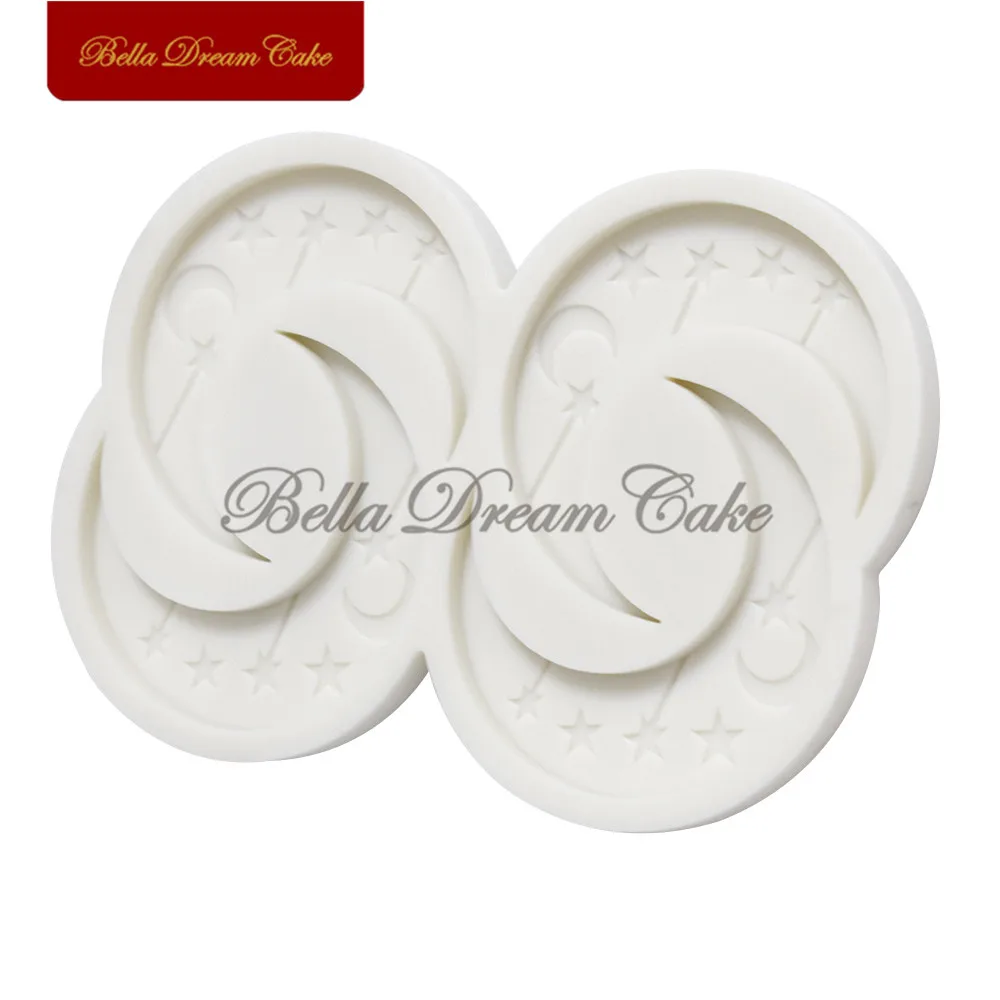 Ramadan Moon Star Silicone Mold Eid Mubarak Candy Fondant Chocolate Mould DIY Clay Craft Model Cake Decorating Tools Bakeware