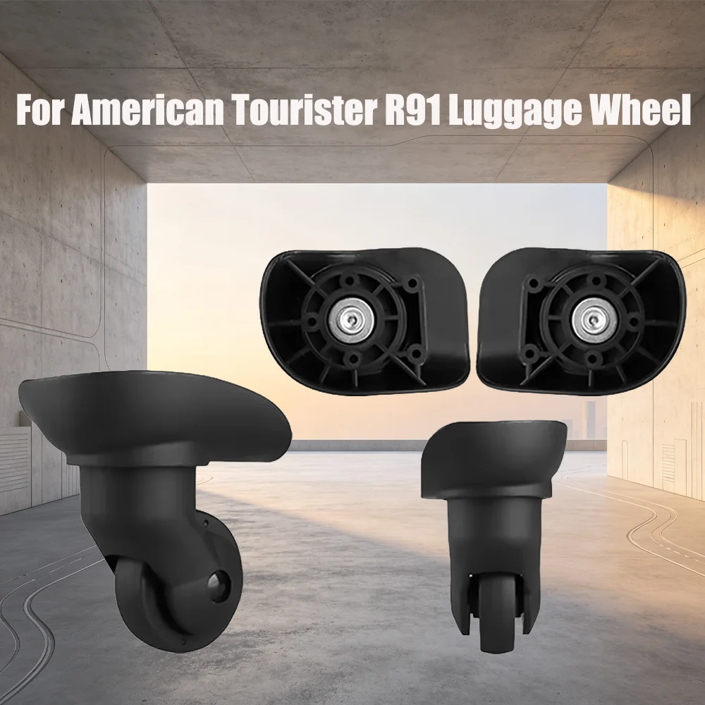 Universal American Tourister R91Replacement Luggage Spinner Caster Wheels Repair Kit For Trolley Suitcase Bag with 360° Rotating