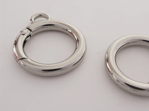 6 sztuk sprężyna pierścionek zapięcie, okrągły sprężyna pierścionek, podział Key Ring wewnętrzna 18mm SR-024