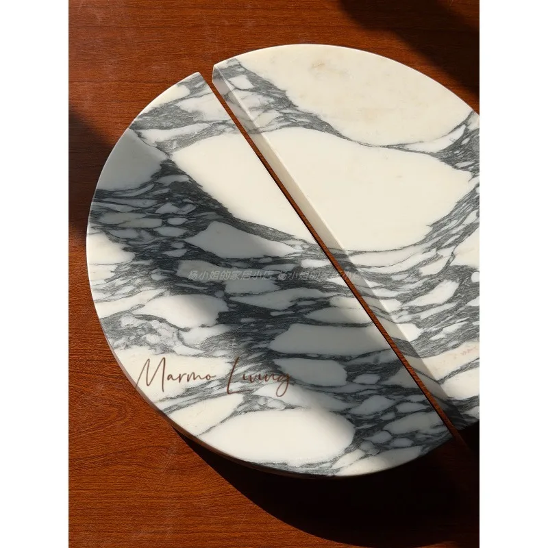 100% French silent wind natural marble door handle glass door clothing store high-end handle villa hotel big handle