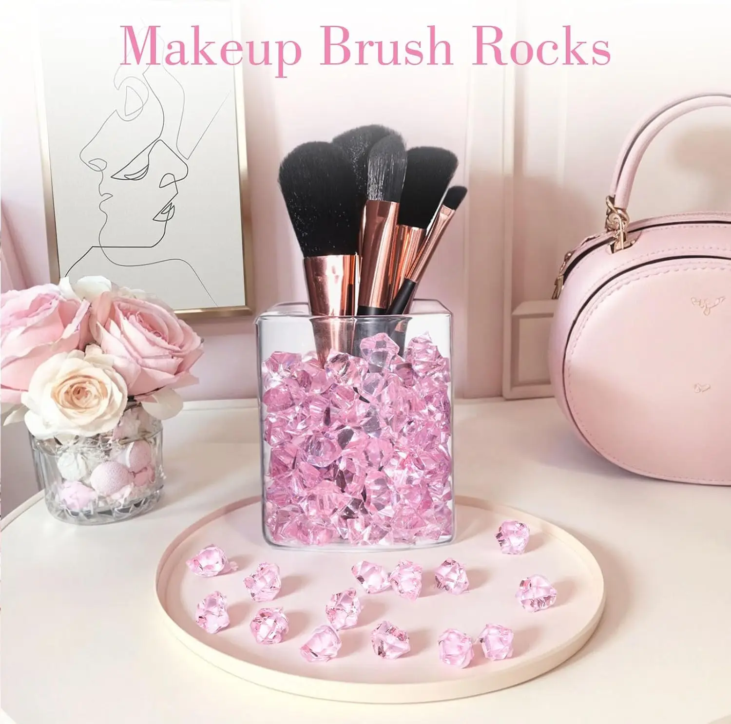 Яркие пластиковые кристаллы для декора ваз, искусственный лед для аквариума