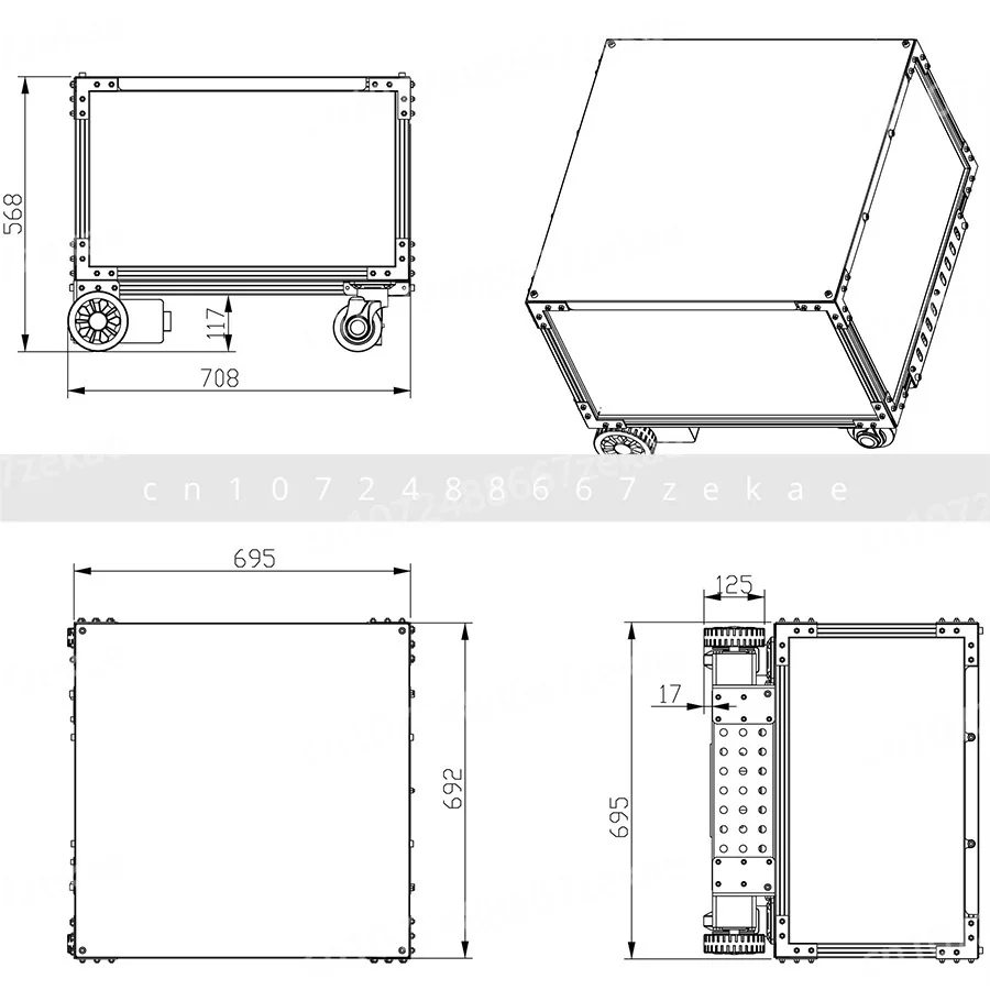 AGV Trolley Intelligent Storage and Handling Machine Warehouse Truck Picking Truck Automatic Fixed-point Control Production Line
